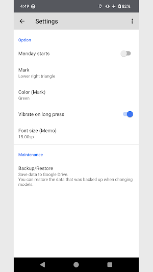 Easy Calendar Screenshot 2