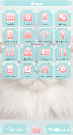Flower Crown Feline Theme Screenshot 1