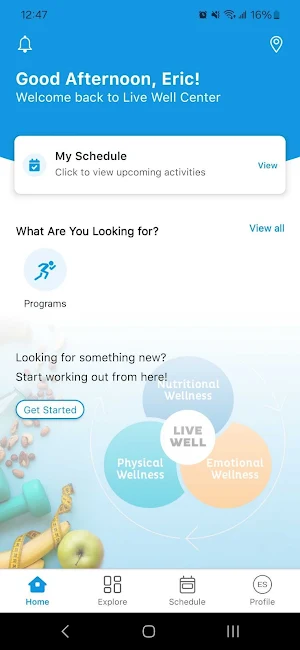 Live Well Center Screenshot 1