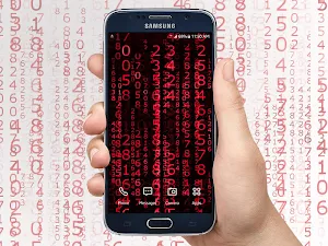 Digital Matrix Code Rain Live Wallpaper Screenshot 2
