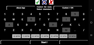 Alphanumeric Morse Code Tutor Screenshot 2