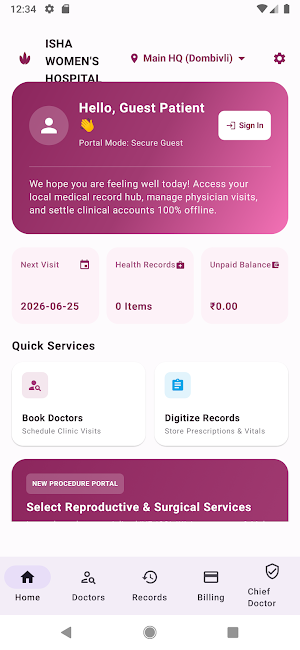Isha Womens Hospital Screenshot 2