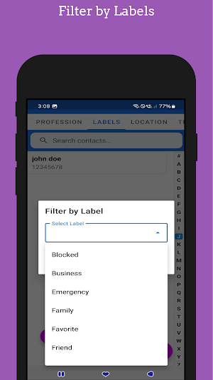 Contact Manager: Sort & Filter Screenshot 1