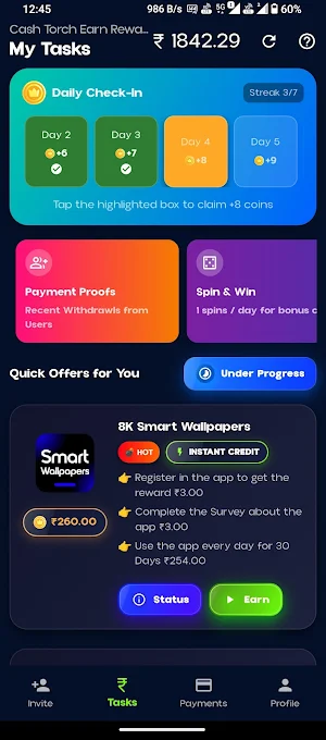 Cash Torch Earn Money Screenshot 0