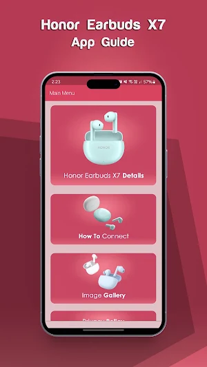 Honor Earbuds X7 App Guide Screenshot 0