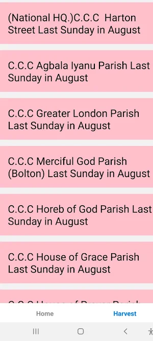 C.C.C  UK Parishes and Harvest Screenshot 1