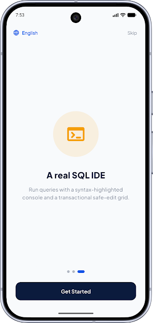 Pocket SQL: Mobile MySQL IDE Screenshot 3