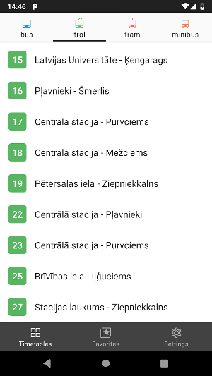 Riga Transport - timetables Screenshot 0