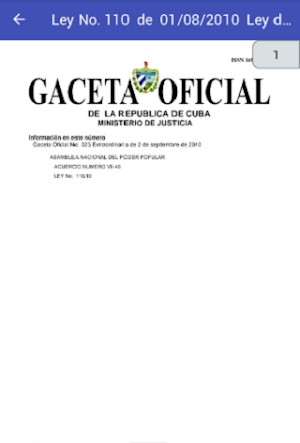 Leyes Cubanas Screenshot 1
