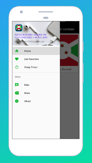 Radio BURUNDI:ONLINE FM STATIONS FREE + MUSIC APP Screenshot 0