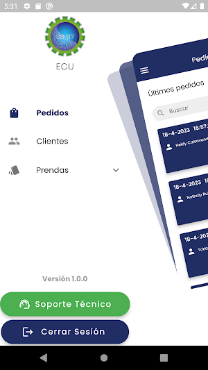 GB97 Pedidos Textil Screenshot 2