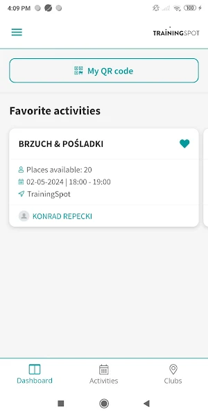 TrainingSpot Screenshot 2