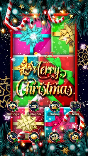 Merry Christmas Gift-Wallpaper Screenshot 0
