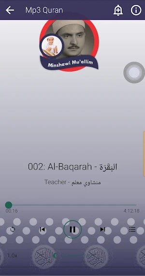 Al Minshawy Teacher Mp3 Quran Screenshot 1