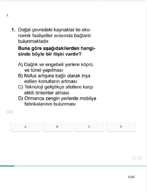Açık Lise Test Çöz Çıkmış Sorular Screenshot 2