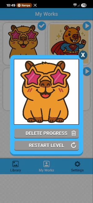 Capybara coloring book Screenshot 0