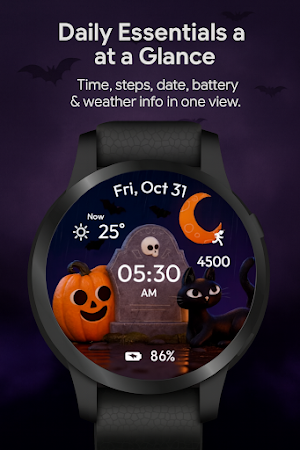 Spooky Pumpkin WatchFace Screenshot 3