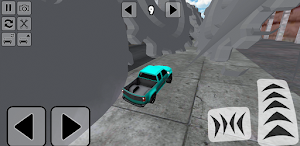 Car vs unfinished road crash Screenshot 1