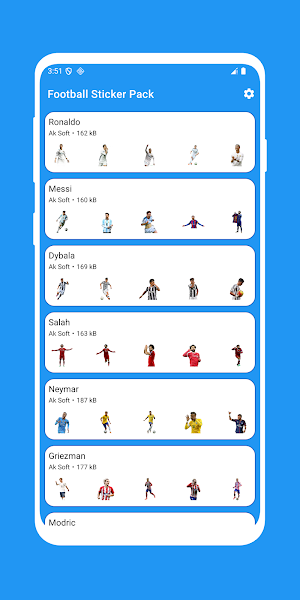 Football Stickers Pack Screenshot 0