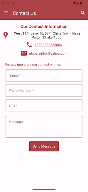 Global Air Link Screenshot 3