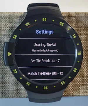 Tennis score for Wear OS Screenshot 1