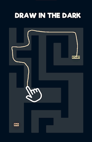 Dark Maze: Path Draw Escape Screenshot 2