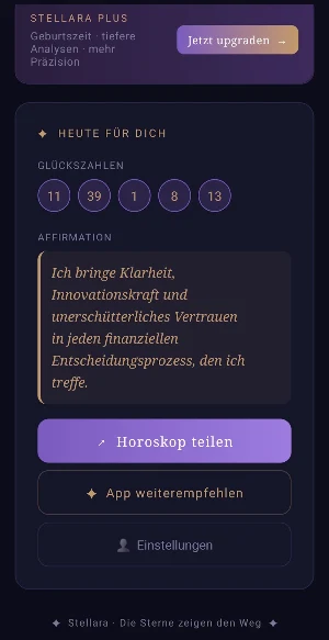 Stellara – Business Horoscope Screenshot 0