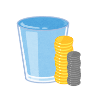 Glass & Coin -Surface tension-