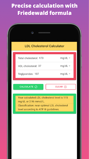 LDL Cholesterol Calculator - Cholesterol Tracker Screenshot 1