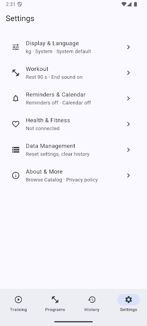 FitMark fitness assistent Screenshot 3