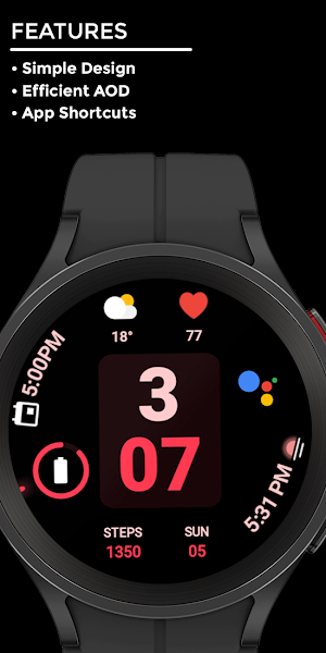 Night 59 - watch face Screenshot 1