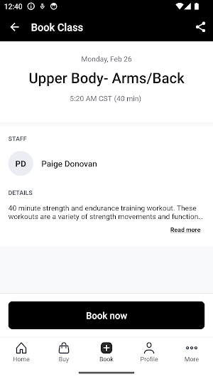 CLASS Fitness & Training Screenshot 2