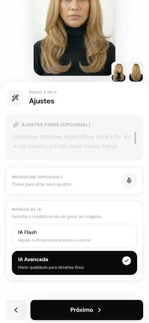 Provador de Cabelo Screenshot 3