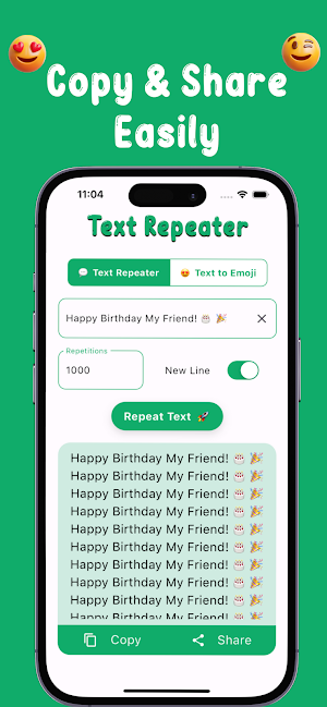 Text Repeater - Emoji Repeater Screenshot 1