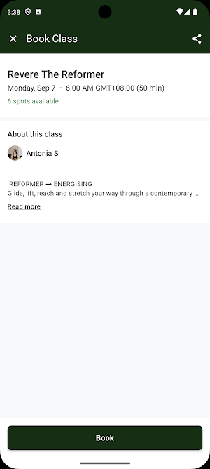 Revere Pilates Screenshot 2