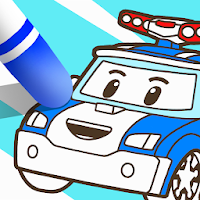 Robocar Poli SketchBook Game - Kids Painting,Color