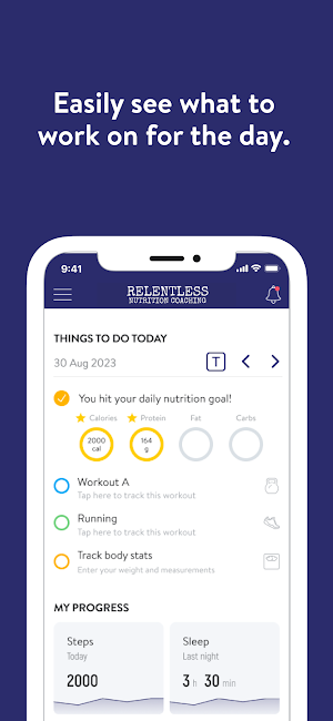Relentless Nutrition Coaching screenshot 2