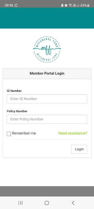My Funeral Fund Member Portal Screenshot 0