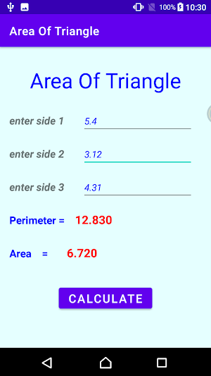 Triangle Area Screenshot 0