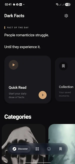 Dark Facts: Psychology Facts Screenshot 1