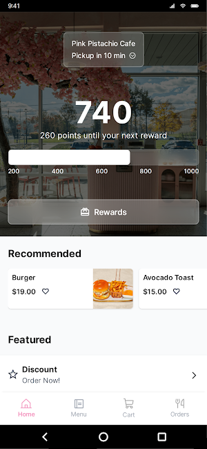 Pink Pistachio Cafe Screenshot 0