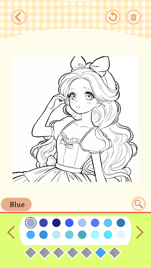 Girls Coloring Book:Color Game Screenshot 3