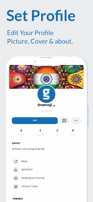 Gramoji - Indian Social Media Screenshot 3