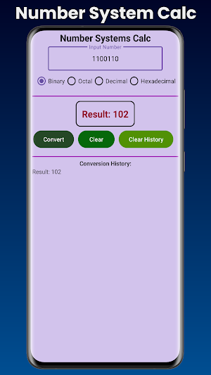 Number Systems Calc Screenshot 1