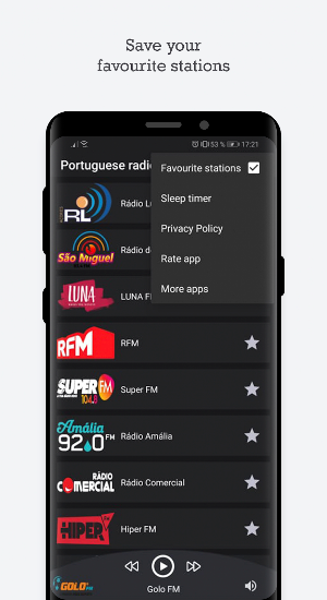 Portuguese radio stations - rádios de Portugal Screenshot 2