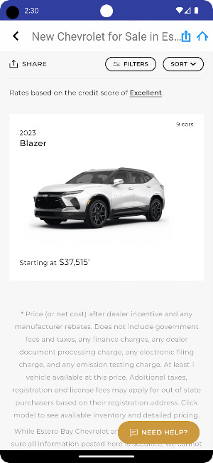 Estero Bay Chevrolet Screenshot 1