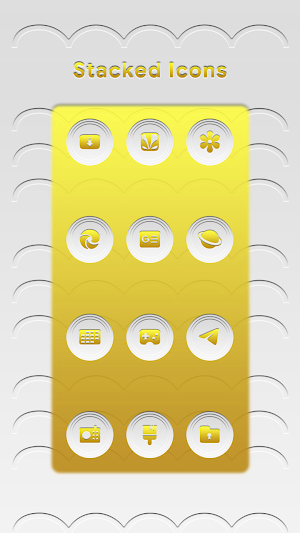 Stacked Light Gold Icons Screenshot 2