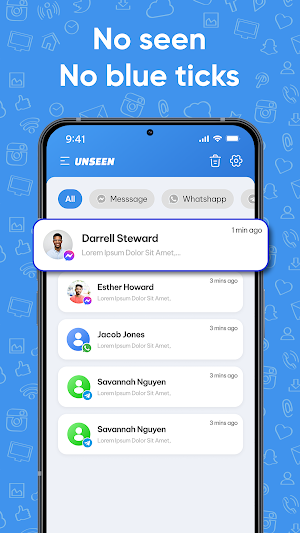Unseen Messages - No Last Seen Screenshot 0