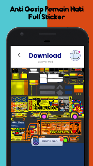 MOD Bussid Anti Gosip Full Stickers Screenshot 1