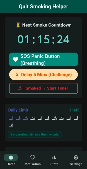 Quit Smoking: Gradual Tracker Screenshot 0